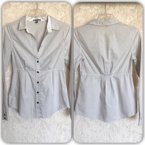 James Perse Long Sleeve Blouse Shirt